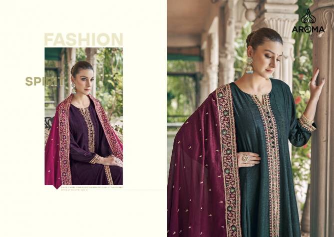 Berry Berry By Aroma Silk Embroidery Designer Readymade Suits Wholesale Clothing Suppliers In India